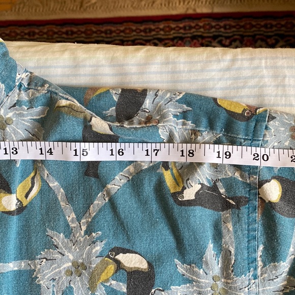 1980s VTG Men’s Store at Sears Short sleeve button up collared tropical shirt - Picture 6 of 7